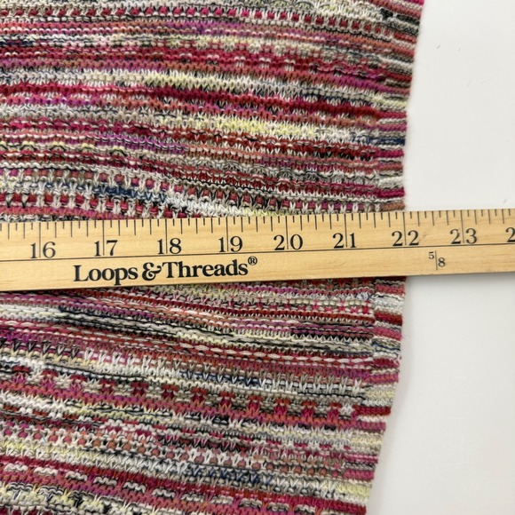 NIC+ZOE Mindfully Made Cotton Knit Sweater Size S Pink Boho Soft Academia Artsy - Picture 12 of 12